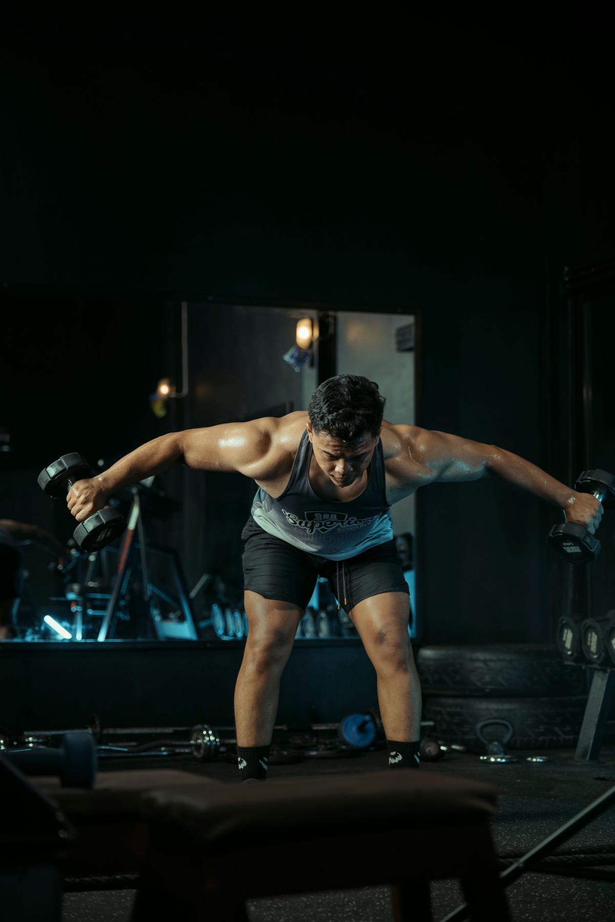 Séance de musculation en salle de sport